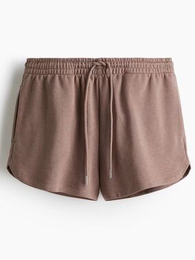H&M SWEATSHORTS Dark Taupe Brown